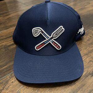 Waggle Golf Hat Cap Men's Snap Back Grill Master Hat NWT Blue